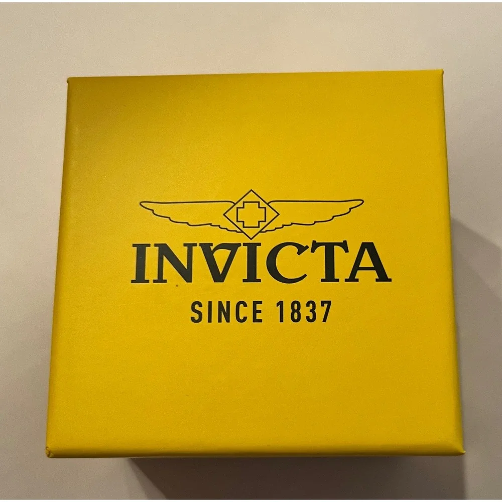 Invicta Racing Vaulthan 44 mm Orange Silicone Chronograph Black Dial Watch 69672